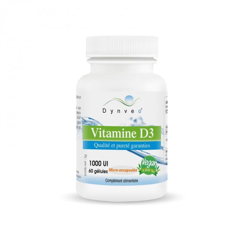 Vitamine D3 60 gélules - 2000 UI / gélule - 100% Vegan