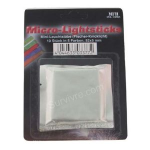 Micro bâtons lumineux (5 couleurs)