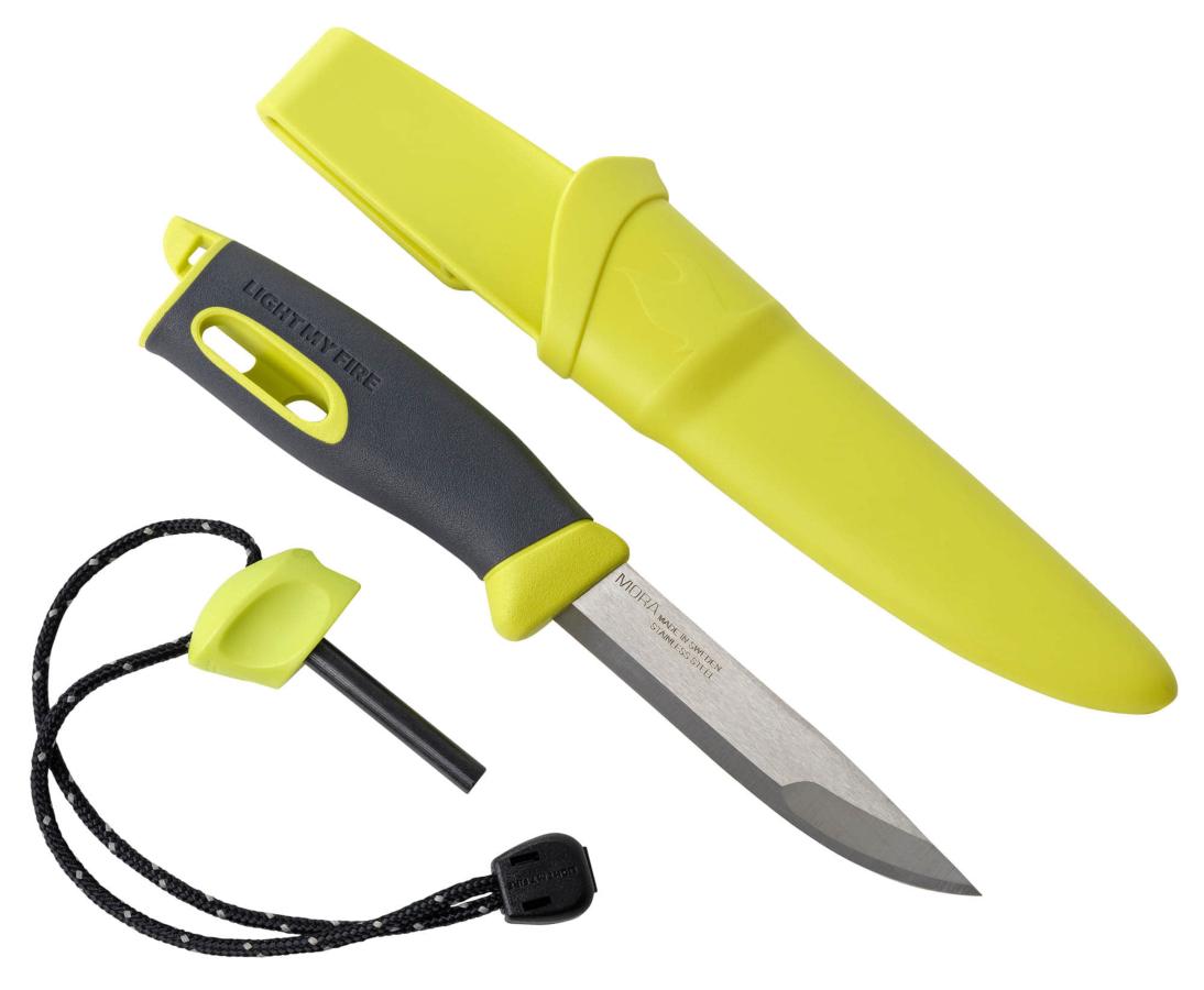Couteau Fireknife à lame Mora jaune